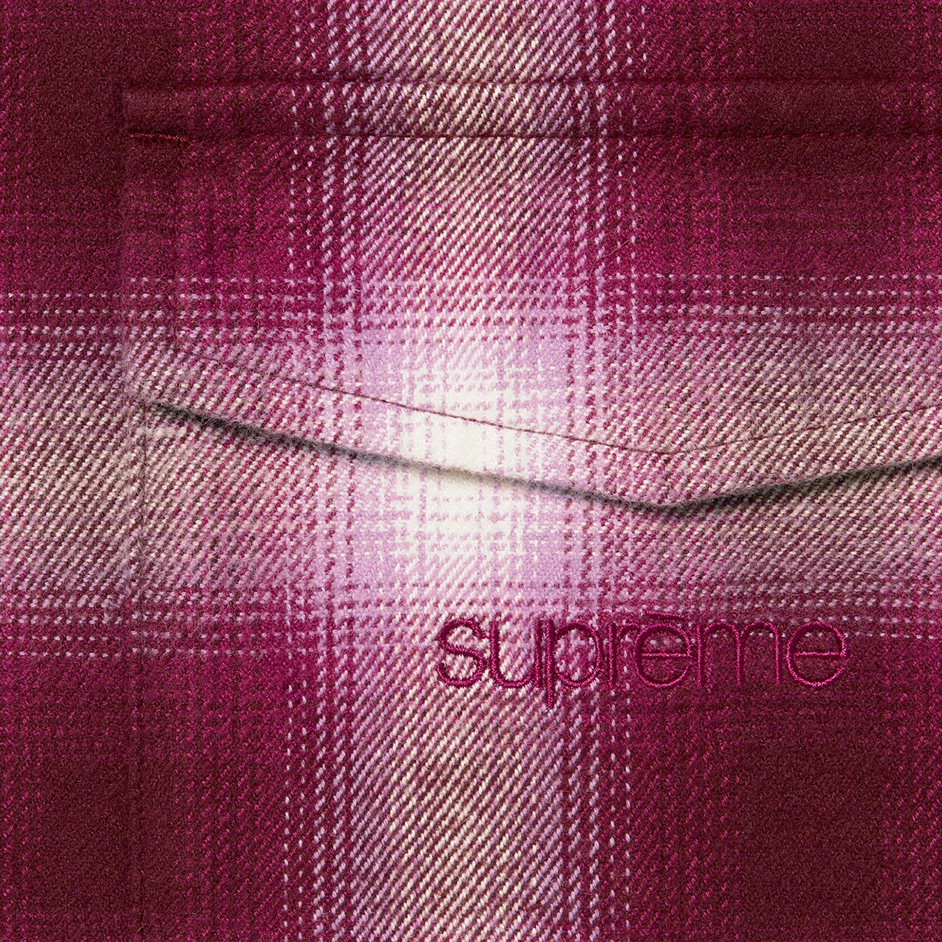 Shadow Plaid Flannel Zip Up Shirt view 8